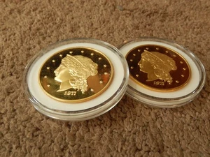 2 1877 50 $ Half Union Proof Tribute Copy Coin National Collector's Mint LARGE - Bild 1 von 10