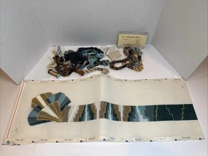 MULTI "Seashell" CINTURÓN PINTADO A MANO LONA DE AGUJA Sin terminar con hilo - Imagen 1 de 7