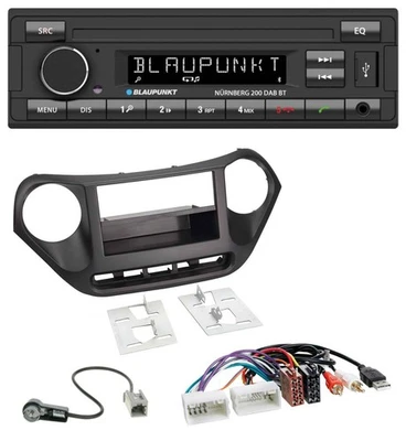 Blaupunkt USB DAB MP3 Bluetooth Autoradio für Hyundai i10 (ab 2013) AUX USB - Bild 1 von 4