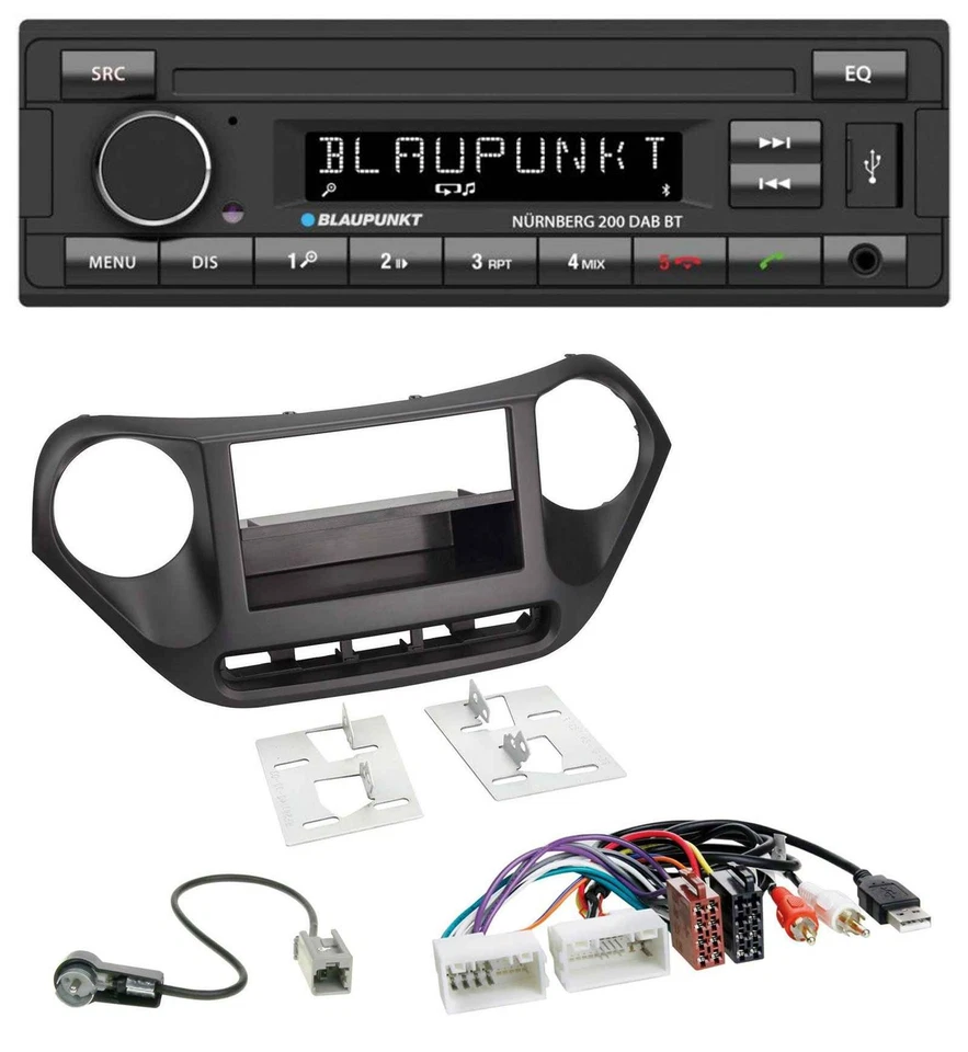 Blaupunkt USB DAB MP3 Bluetooth Autoradio für Hyundai i10 (ab 2013) AUX USB - Bild 1 von 4