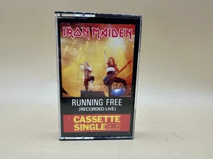 Iron Maiden Running Free (Live)  cassette tape single - Picture 1 of 4