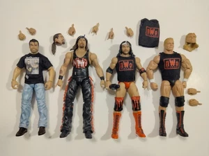 WWE Mattel Elite Lot Of 4, NWO Wolfpac Scott Hall x2, Kevin Nash, & Lex Luger - Picture 1 of 1