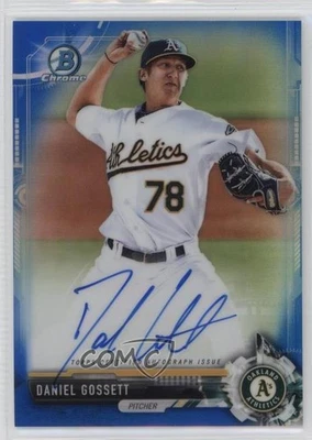 2017 Bowman Chrome Prospect Blue Refractor /150 Daniel Gossett #CPA-DG Auto - Image 1 of 2