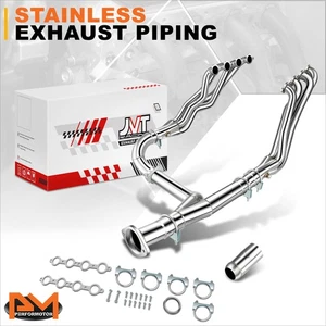 For 07-13 Silverado Sierra 4.8L 5.3L 6.0L 6.2L Tri-Y Exhaust Manifold Headers - Picture 1 of 7