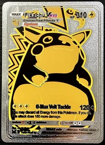 Pikachu Vmax Silver Foil Fan Art Vinyl Collector Pokemon Card Costumed - Picture 1 of 4
