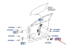 LEXUS RX MK5 Front Left Door Window Regulator Motor 8572048170 NEW GENUINE - Picture 1 of 2