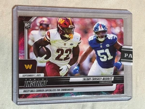 Panini Instant Lightning Jacory Croskey-Merritt RC 2025/5 #57 Commanders (A) - Imagen 1 de 2