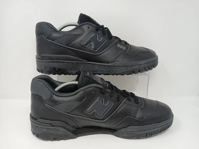 New Balance 550 Triple Black Sneakers Comfort Lifestyle Shoes Mens Size 14  NEW  - Image 1 of 4