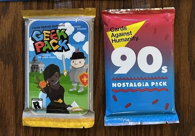 Cards Against Humanity Geek Pack & 90’s Nostalgia Pack - Image 1 of 2