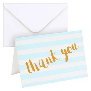 12 Pack Blank Thank You Cards with Envelopes for Graduation, Wedding - Picture 1 of 8