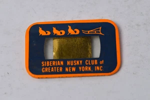 Insignia Pinback Siberian Husky Club of Greater New York botón - Imagen 1 de 3