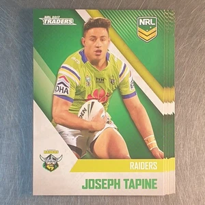2017 NRL Traders Joseph Tapine Card & Canberra Raiders Team Set (10 Cards) - Picture 1 of 5