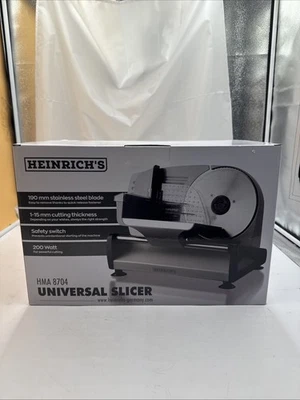 HEINRICHS Metall-Allesschneider, elektrische Brotschneidemaschine Wurstschneider - Bild 1 von 4