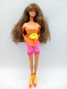 Vintage Rollerblade Teresa Barbie 1990 W/ Roller Blades - Picture 1 of 4