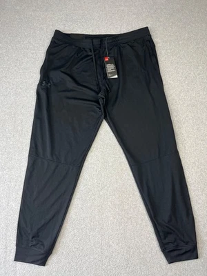 Under Armour Sportstyle Joggers Mens 2XL Black Tapered Legs Moisture Wicking - Image 1 of 4