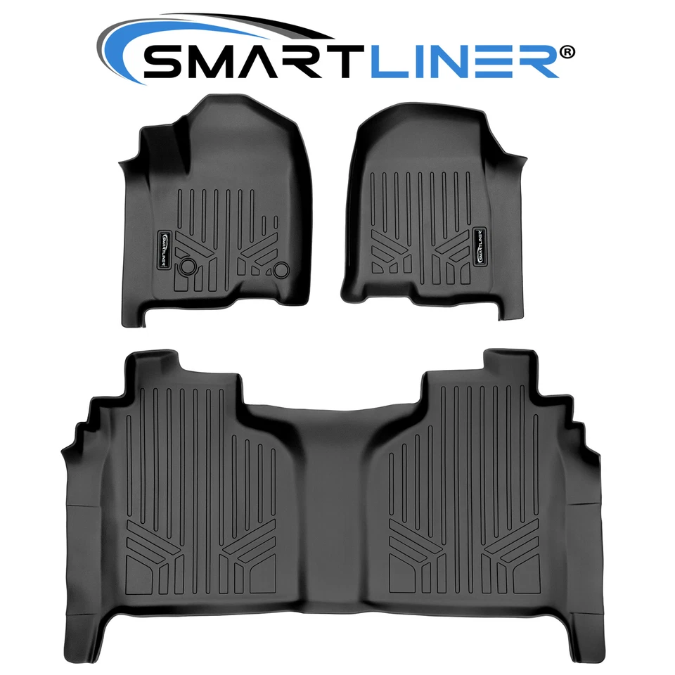 SMARTLINER Floor Mats Set 2019-2025 Silverado 1500 | 2020-2025 Sierra 2500 3500 Foto 1 de 4