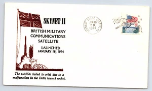 Skynet British Communications satellite launched 1-18-197cover CV78 - Picture 1 of 2