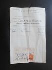 1951 J Dean And Sons Cowley Road Oxford General Furnishing Ironmongers Receipt