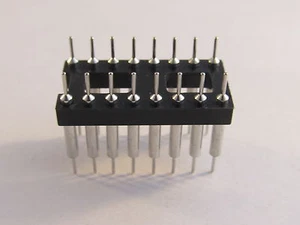 10 Stück E-tec POS-316-S058-00 DIL Stecker 16pol. verzinnt  10pcs IC Socket - Bild 1 von 1