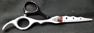 Vocoste Stainless Steel Professional Hair Cutting Scissors Black & White - Picture 1 of 7