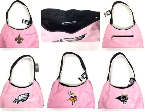 Licensed Pink BCA Embroidered Purse Handbag - New Cover