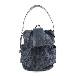 FENDI SHW Backpack Rucksack 7VZ070 Canvas Blue - Picture 1 of 15
