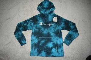 Champion Kid's C Life Tie-Dye Teal Hoodie CLB316 NWT - Picture 1 of 2