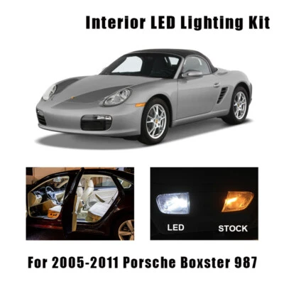 Kit de luces domo mapa interior CanbusmLED de 14 piezas para Porsche Boxster 987 2005-2011  Foto 1 de 4