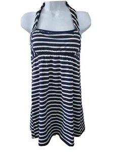 Land's End Marine Streifen Maritim Neckholder Tankini Top Größe 6 Bademode - Bild 1 von 4