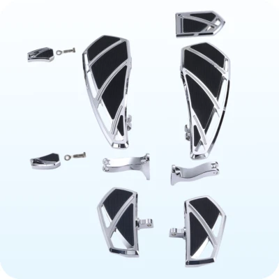 Touring Floorboards Fits Harley Road Glide/Road King/Softail (Aircraft Style) Foto 1 de 4