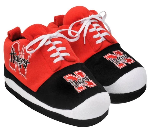 Nebraska Cornhuskers Size X-Large Men's Sneaker Slippers [NEW] Tennis Shoe House Cover