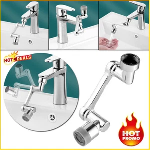 Universal 1080° Swivel Robotic Arm Swivel Extension Faucet Aerator Extender Tap - Picture 1 of 12