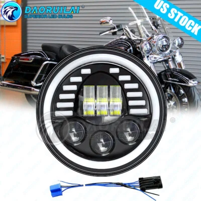Faro LED Halo DRL de 7 pulgadas para Harley-Davidson Street Glide FLHX Foto 1 de 4