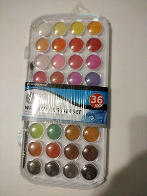 Daler Rowney Simply Watercolour - 36 Pan Set - Image 1 of 4