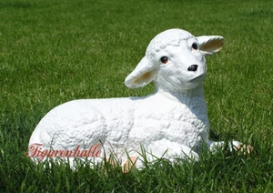 Osterlamm Lamm Schäfchen Gartenfigur Lämchen Ostern Dekoration Figur Garten Deko - Bild 1 von 3
