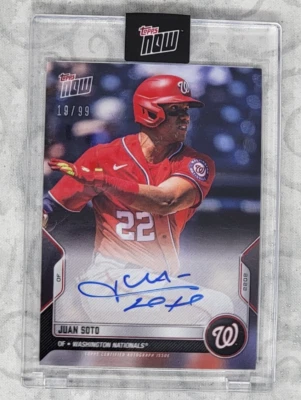 2022 TOPPS NOW ROAD OPENING DAY #OD-286A JUAN SOTO NATIONALS AUTO /99 - Image 1 of 2