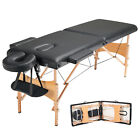 VEVOR Professional Massage Table 24" W Portable 2 Folding Massage Table 600LBS