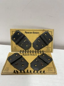4x Vintage Cabinet Door Hinges 40s Standard Household Hardware USA New Old Stock - Picture 1 of 5