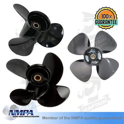 Boots Propeller für Mercury Tohatsu Außenborder 25-30 PS alle Größen 10 Zähne - Bild 1 von 2