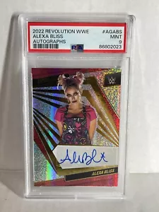 2022 PANINI REVOLUTION WWE #AG-ABS ALEXA BLISS AUTO PSA 9 - Picture 1 of 1