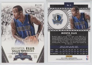 2013-14 Panini Crusade Gold /10 Monta Ellis #5