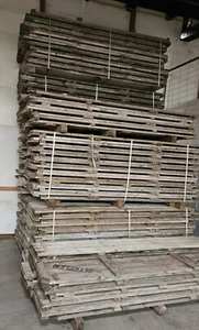 20 x Hünnebeck Gerüst Einlegeböden Holzböden für Dreikant Schnellbaugerüst - Bild 1 von 3