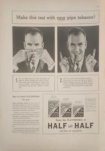 1938 Lucky Strike Half and Half Tobacco Vintage Ad make this test with your - Picture 1 of 1
