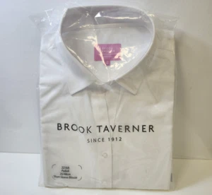 (NEW) Brook Taverner Paduli Blouse Short Sleeve - White - Size 20 - Picture 1 of 6