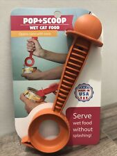 Pop + Scoop Cat Food Can Opener and Server Spoon AS SEEN ON TV Item made in USA