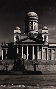 Finlandia Helsinki Tuomiokirkko Vintage RPPC C372 - Imagen 1 de 2