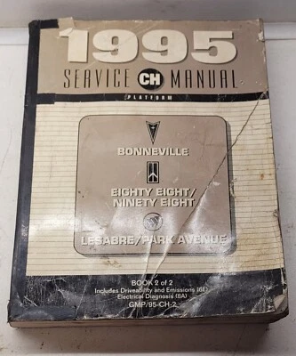 1995 Pontiac Bonneville Olds 88 98 Buick LeSabre Park Avenue suplemento de serviço - Imagem 1 de 4