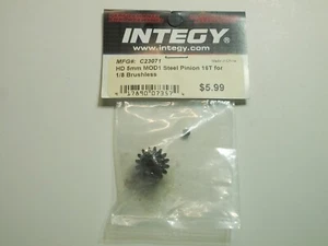 Piñón de acero Integy C23071 5 mm MOD1 16T 1/8 sin escobillas - XTM Arrma Castle Traxxas - Imagen 1 de 1