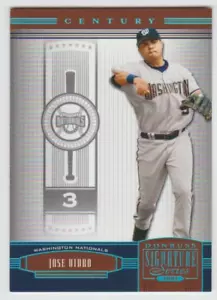 JOSE VIDRO 2005 Donruss Signature CENTURY PROOFS PLATINUM #149 SP #05/10 SSP - Picture 1 of 2