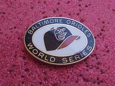 1969 Baltimore Orioles O's World Series Press Media Pin - New York NY Mets